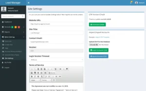 System Settings & Configuration