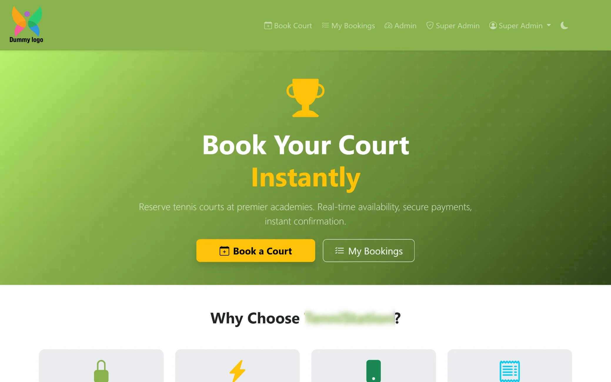 Court Booking Portal